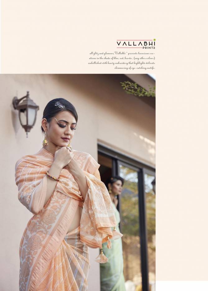 Harini By Vallabhi Printed Designer Georgette Sarees Wholesale Market In Surat